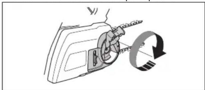 HUSQVARNA 120i - Tensado de la capena de sierra - 5