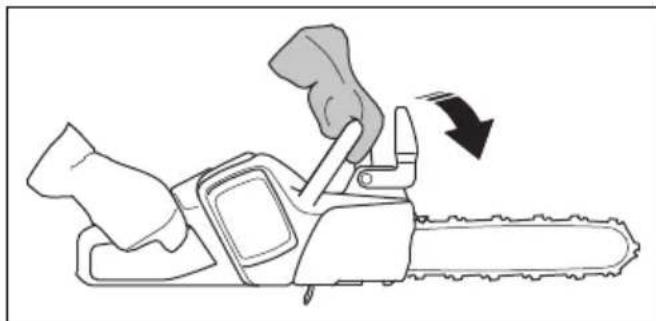 HUSQVARNA 120i - Travao de corrente com protector anti-retroprocesso - 9