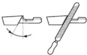 HUSQVARNA 120i - General information about how to sharpen the cutters - 2