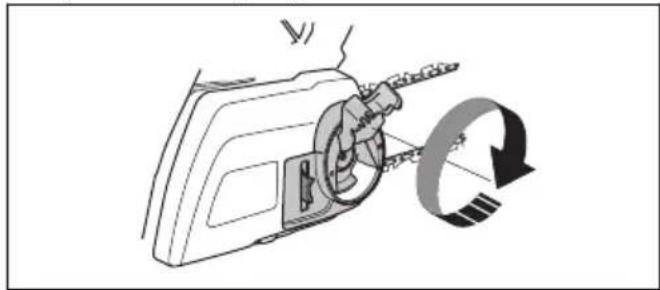 HUSQVARNA 120i - So spannen Sie die Sägekette - 5