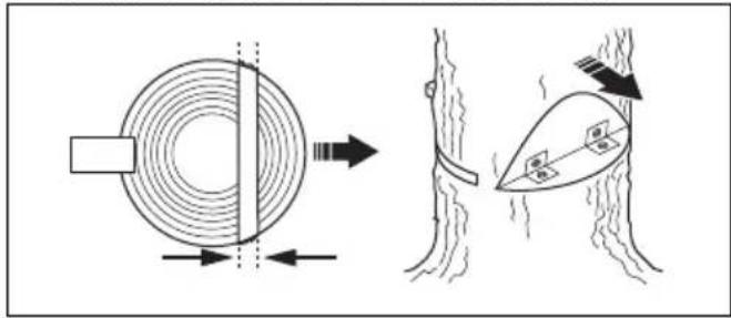 HUSQVARNA 120i - Esecuzione del taglio di abbattimento - 3
