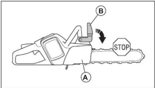 HUSQVARNA 120i - Freno deadena con proteccion contra reculadas - 4