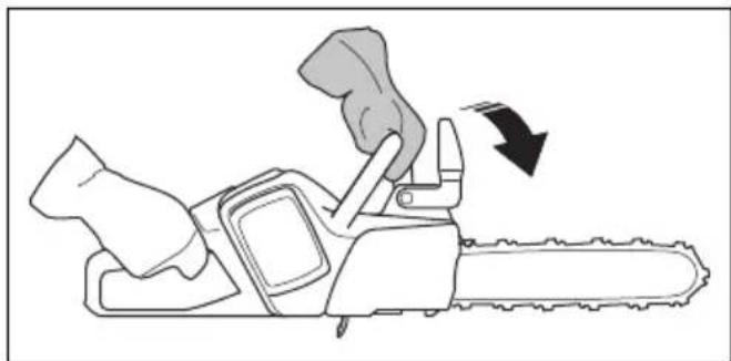 HUSQVARNA 120i - Freno della catena con protezione anti-contraccolpo - 9