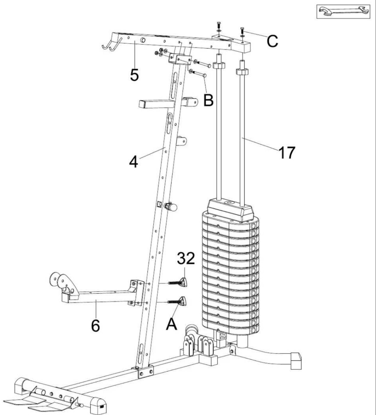KETTLER Multigym Plus - Remarque relative à la gestion des déchets - 7