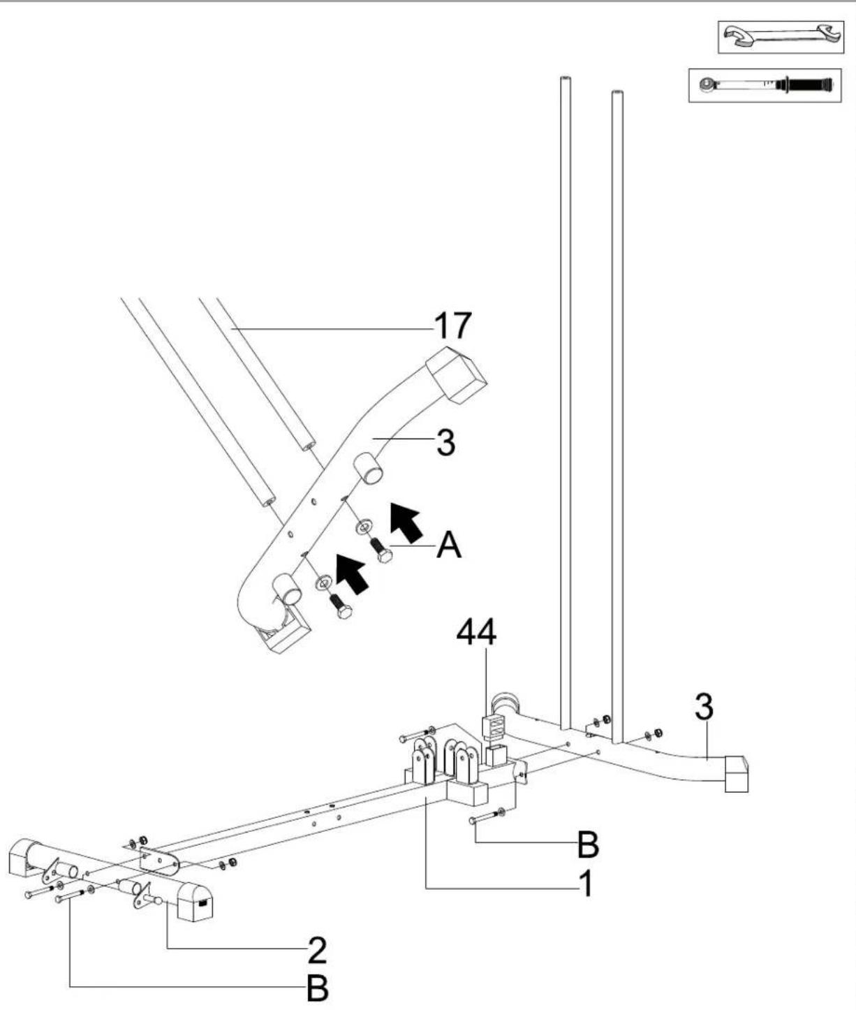 KETTLER Multigym Plus - Remarque relative à la gestion des déchets - 3