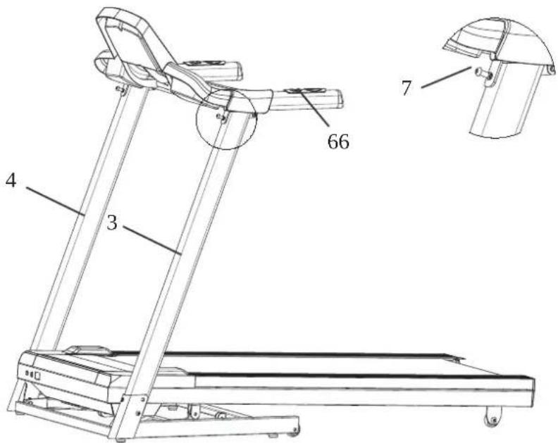 Duke Fitness T40 - Étape 2: montage de l'unité de console - 1