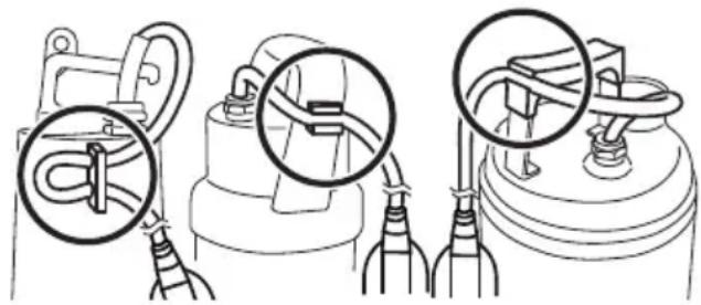 METABO SP 2446 SG - Uimurikytkimen johdon kiinnittäminen - 1