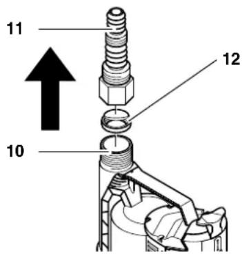 METABO TP 12000 SI - Discharge hose connection - 1
