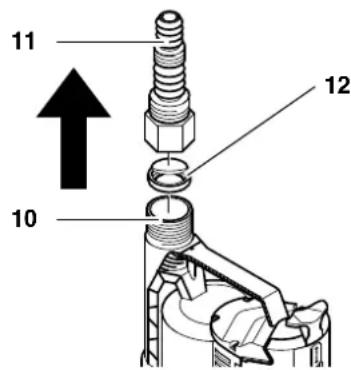 METABO TP 12000 SI - Drukleiding aansluiten - 1