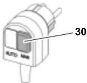 METABO TPS 16000 S Combi - lsiurbiamaji filtrą nustatykite i padėti „viršuje“ (vok. oben; tik švariam vandeniui tiekti) - 2