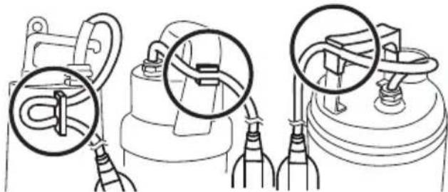 METABO SP 2850 S Inox - Kabel vlotterschakelaar bevestigen - 1