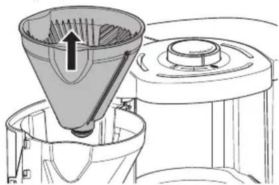 MELITTA LOOK Perfection - Extraction du support-filtre - 2