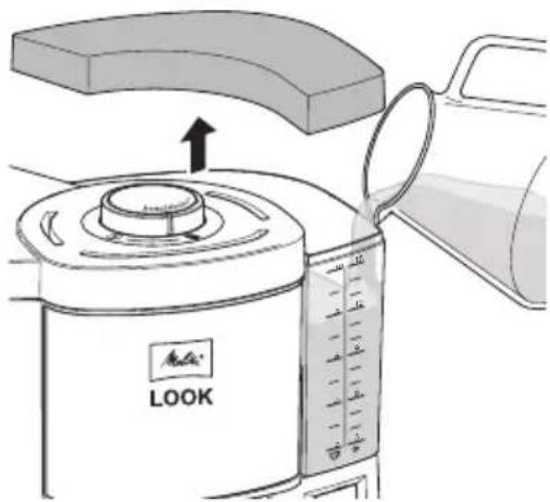 MELITTA LOOK Perfection - Riempimento del serba-toio dell'acqua - 4