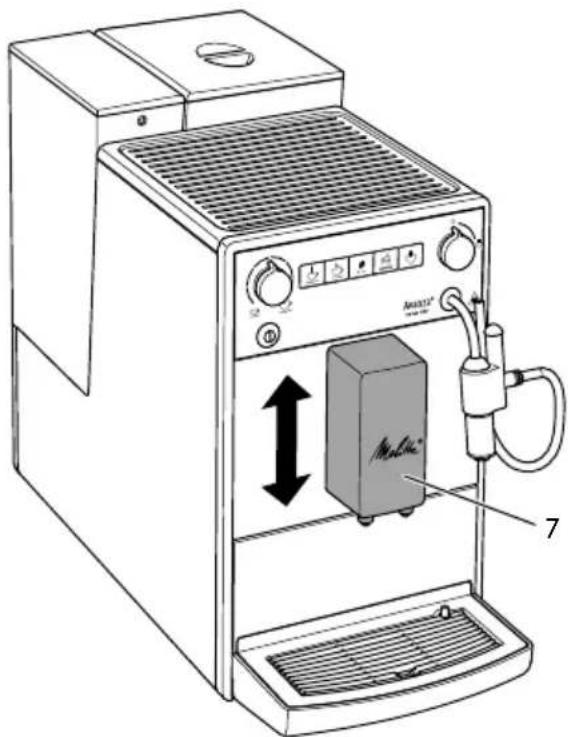 MELITTA Avanza series 600 - Auslauf für Kaffeegetränke einstellen - 1