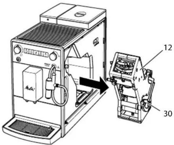 MELITTA Avanza series 600 - Tömbekambri puhastamine - 1