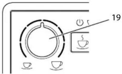MELITTA Avanza series 600 - Indstilling af kaffemængde - 1