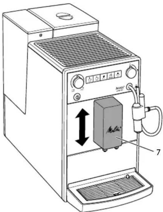 MELITTA Avanza series 600 - Ustawianie dozownika dla różnych kaw - 1
