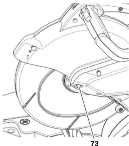 METABO KS 254 Plus - Risque de se couper, même   I la lame de scie est à l'arrêt! - 1