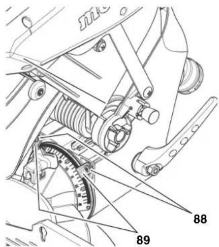 METABO KS 254 Plus - Regolazione delle posizioni di arresto per gli angoli di inclinazione - 3