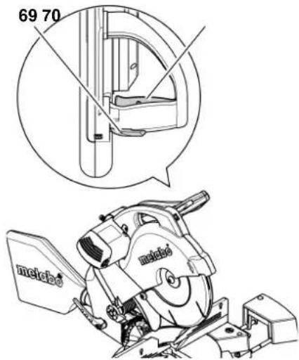 METABO KS 254 Plus - Come segare il pezzo - 1