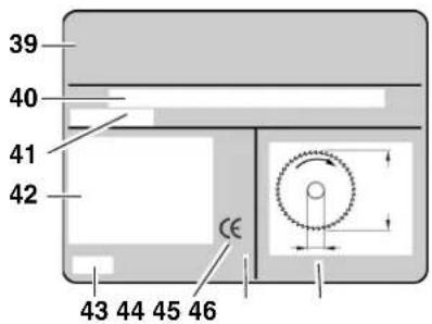 METABO KS 254 Plus - Indicazioni sulla targhetto - 1