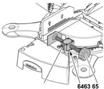 METABO KS 254 Plus - Montaža priprave za vpenjane obdelovancev - 2