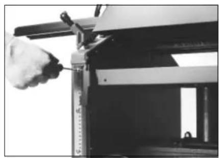 METABO HC 410 G - Justieren der Dickentischskala - 1
