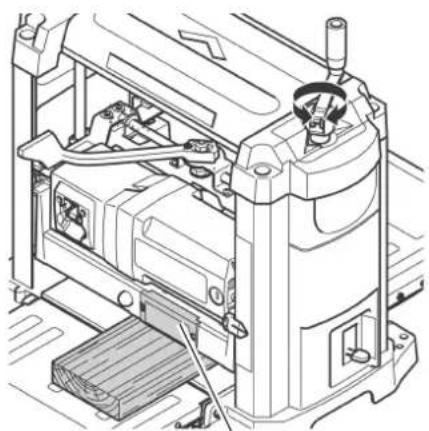 METABO DH 330 - Anzeige Spandicke - 1