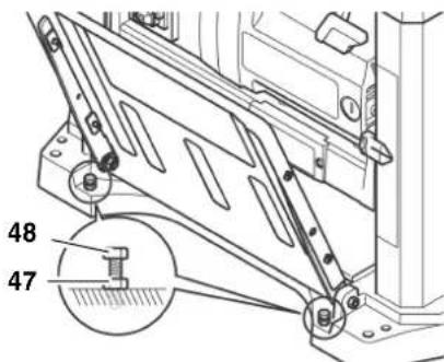 METABO DH 330 - Cutting hazard when touching the rotating cutterblock!   Accidental starting of the machine may cause serious injury.   Always unplug before making any adjustments to the machine! - 2