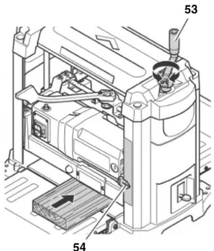 METABO DH 330 - Adjust the planing thickness only when the cutterblock is at standstill! - 1