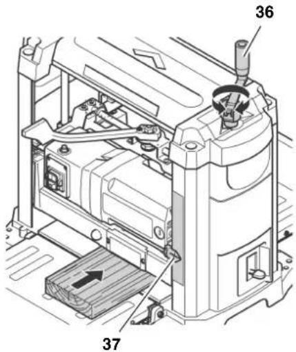 METABO DH 330 - Regolazione dell'altezza - 1
