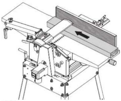 METABO HC 260 C - Funzionamento come pialatrice a filo - 1