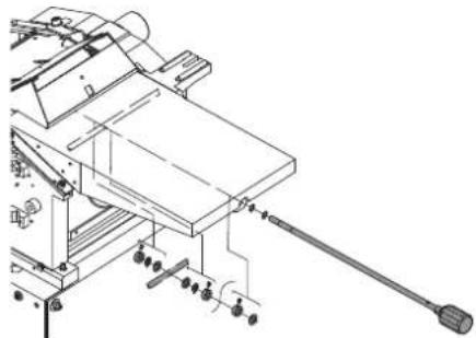 METABO HC 260 C - Mounting the infeed table - 2