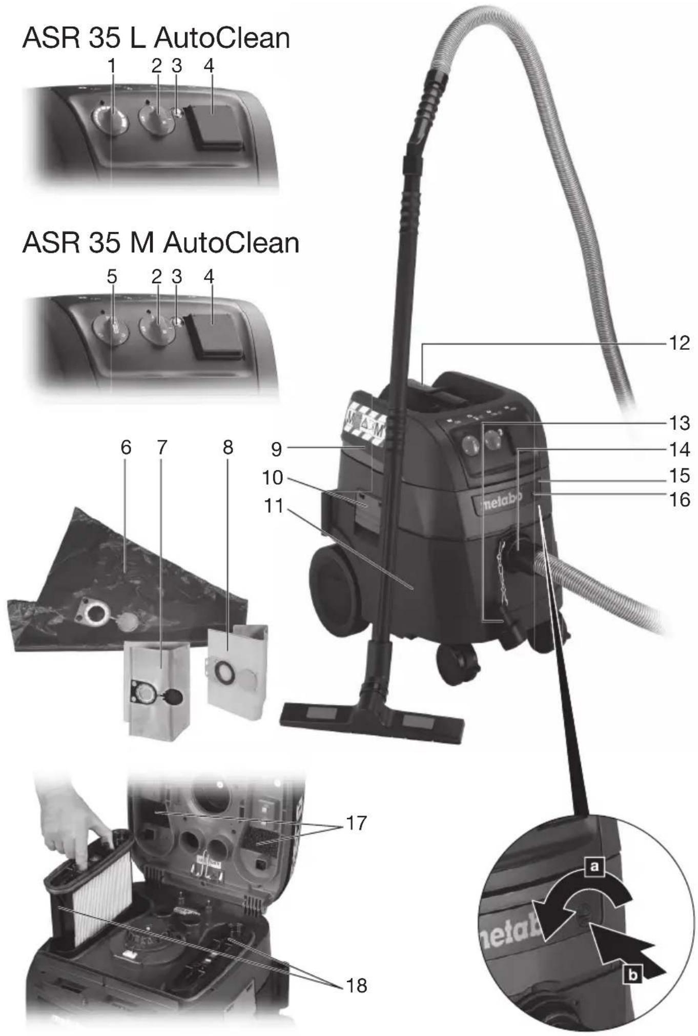 METABO ASR 35 L AutoClean - 7