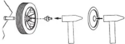 METABO ASR 2050 - Fitting wheels (if necessary) - 1