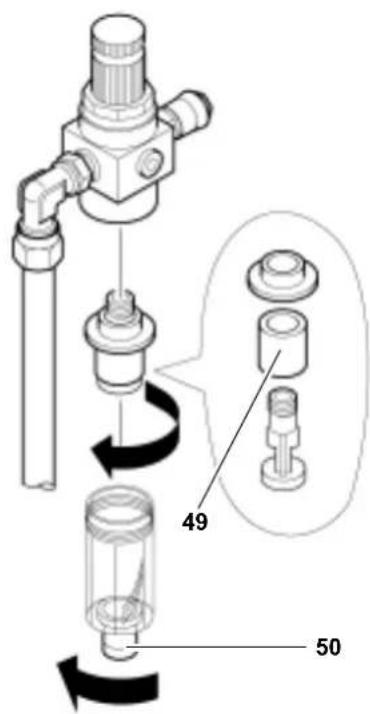 METABO MEGA 500 D - L'eau de condensation contient des résidus d'huile. Éliminez l'eau de condensation dans le respect de l'environnement en la remettant dans une déchetterie! - 2