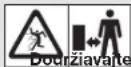 GARDENA HandyMower 2218V P4A - Symboly na vyrobku: - 2