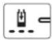 GARDENA HandyMower 2218V P4A - Affichage sur le chargeur de batterie [fig. O3]: - 1