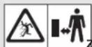 GARDENA HandyMower 2218V P4A - Symbole umieszczone na produktie: - 2