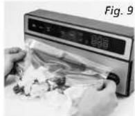Solis VertiVac 5704 - VACUUMING AND SEALING A BAG AUTOMATICALLY: FUNCTION VACUUM & SEAL (C) - 5