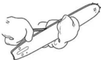 HUSQVARNA 525P5S - To do a check of the guide bar - 3