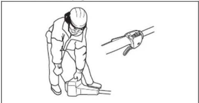 HUSQVARNA 525P5S - To do a check of the throttle trigger lockout - 5