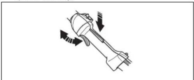 HUSQVARNA 525P5S - To do a check of the throttle trigger lockout - 4