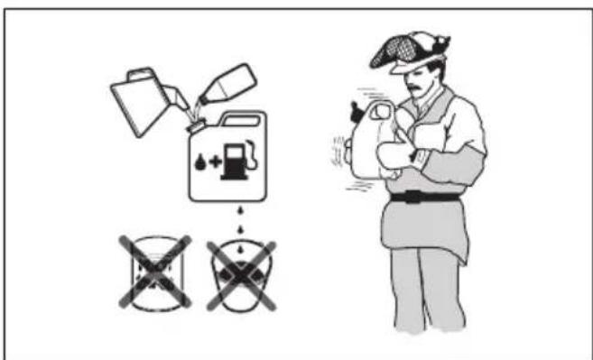 HUSQVARNA 525P5S - To mix fuel - 6