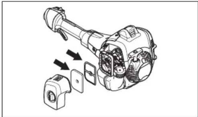 HUSQVARNA 525P5S - Pour nettoyer le filtre à air - 3
