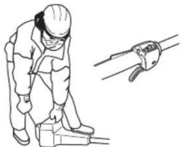HUSQVARNA 525P5S - Gashendelvergrendeling controleren - 5