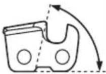 HUSQVARNA 525P5S - Filing equipment and filing angles - 4