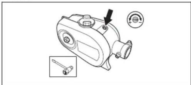 HUSQVARNA 525P5S - To adjust chain lubrication - 2