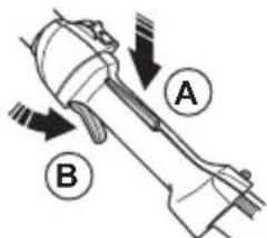 HUSQVARNA 525P5S - To do a check of the throttle trigger lockout - 1