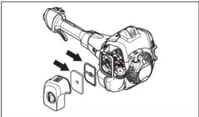 HUSQVARNA 525P5S - To clean the air filter - 3